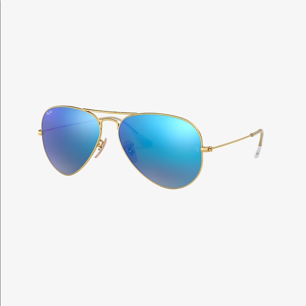 Blue Ray-Ban Aviator Flash Lenses